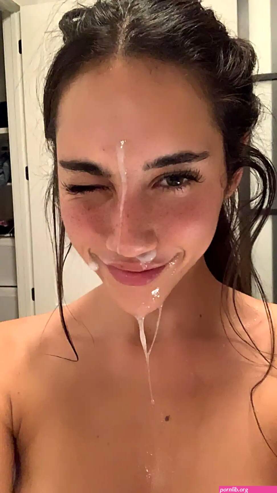 Izzygreen aka Izzy Green Latina Doll loves cum on face