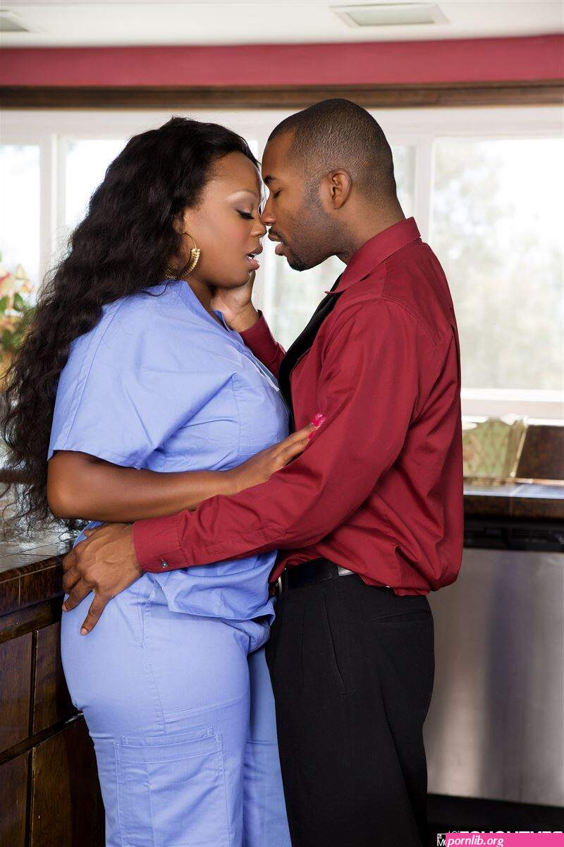 Jayden Starr makes love to her man after work in the kitchen (Penthouse