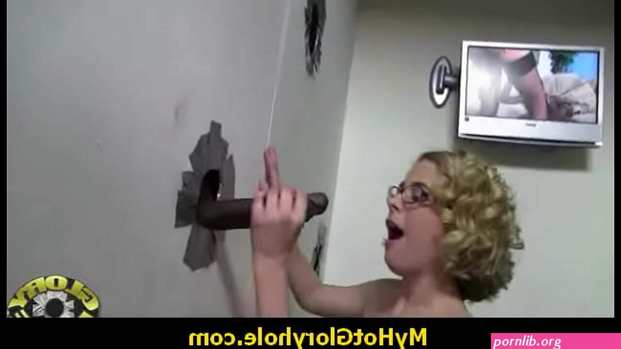 White girl have surprise gloryhole BBC 19
