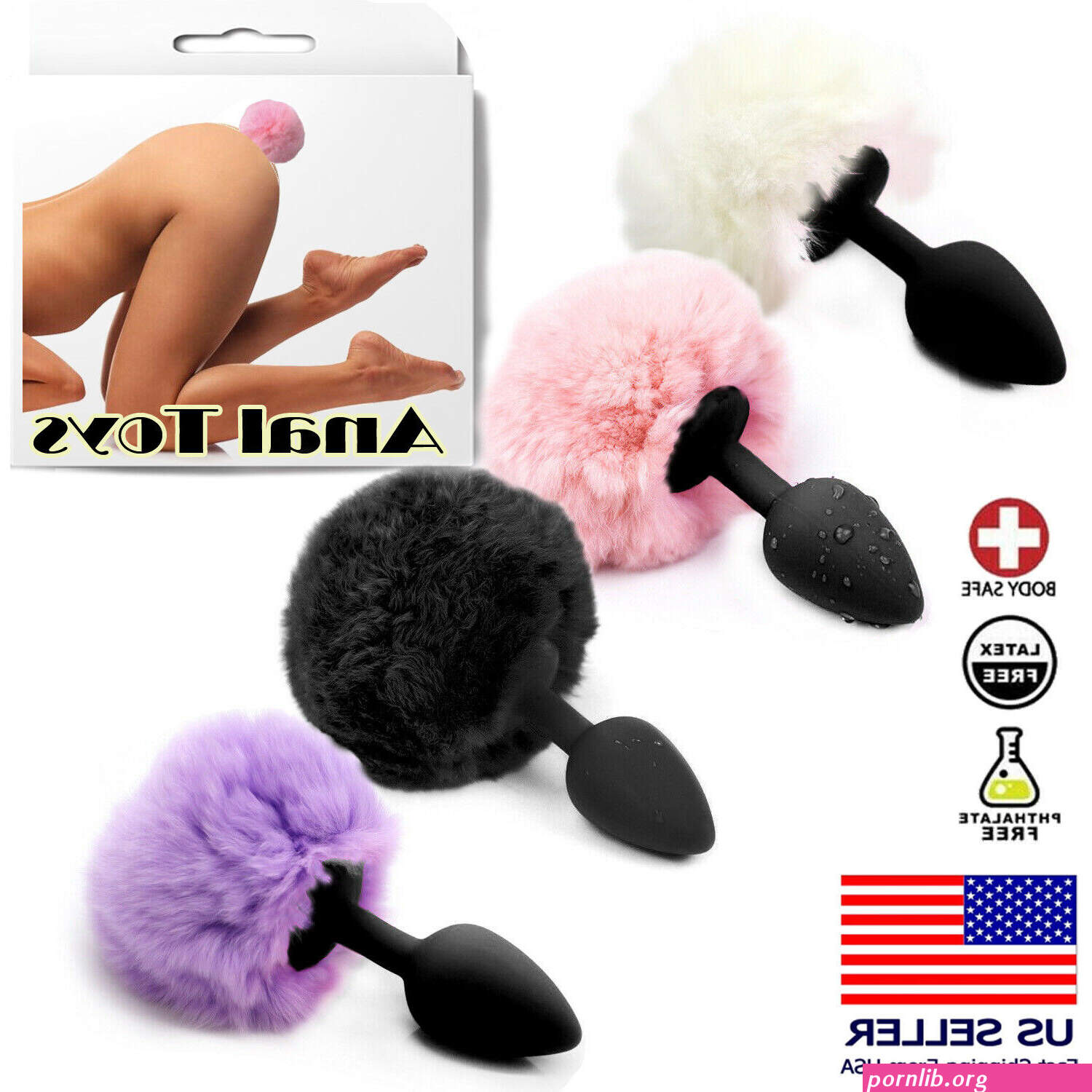 Silicone Bunny Tail Cosplay Anal Small Butt Plug Rabbit Role-Play Furry Sex Toy