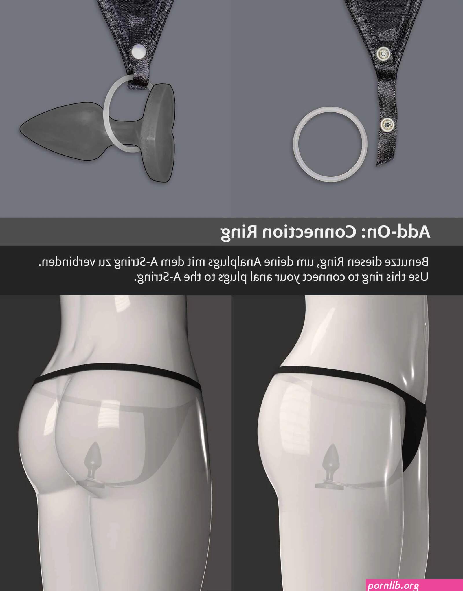 Anal Plug Thong Sexy Lingerie for Women A-string Eve by WILDYOU