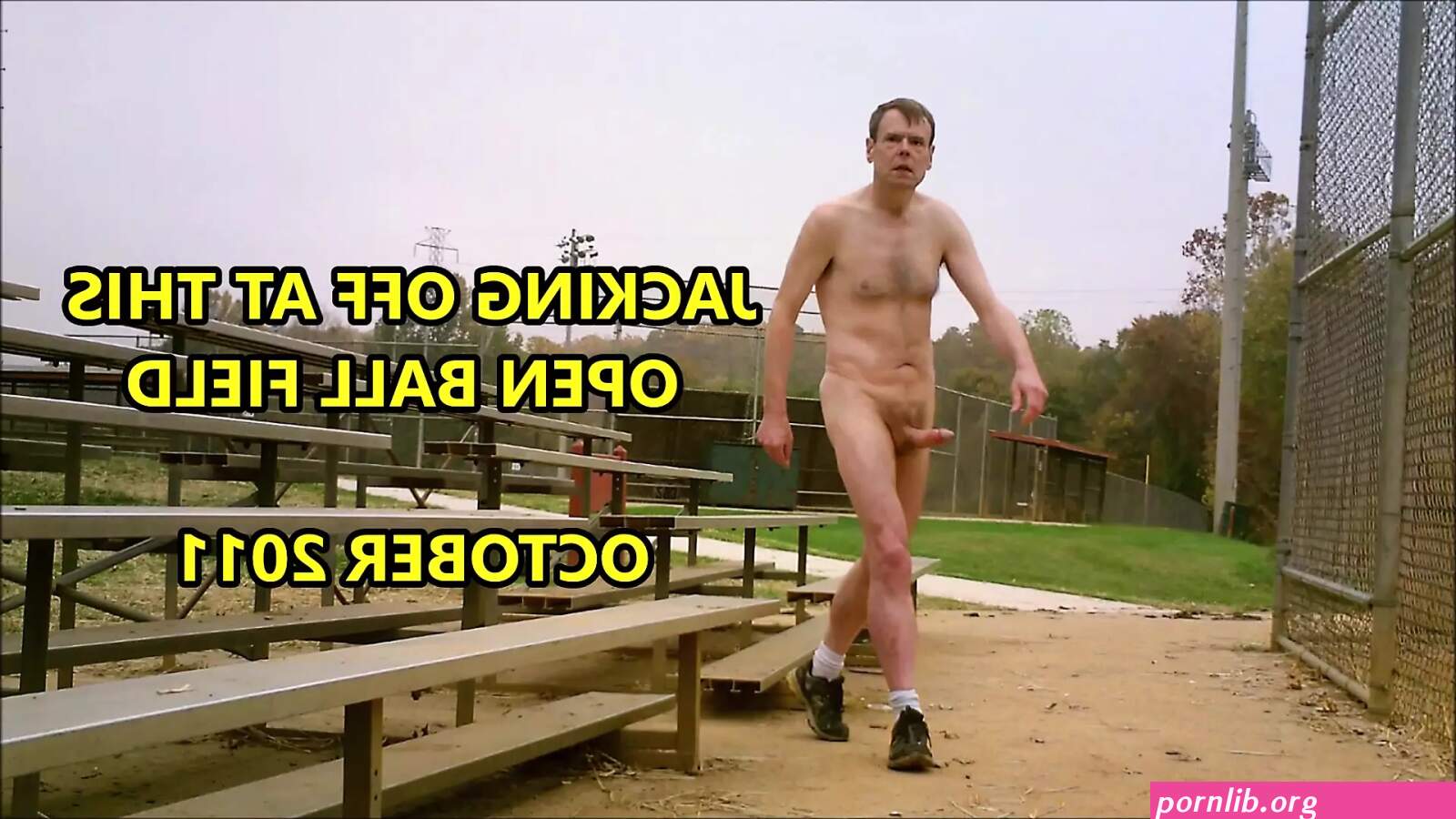 Risky Public Jacking Off In Open Baseball Area October 2011 watch online