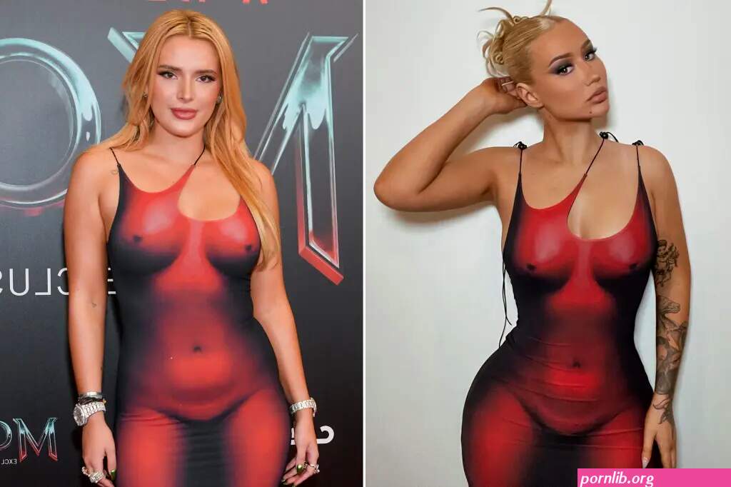 Iggy Azalea wears Bella Thornes naked dress on birthday