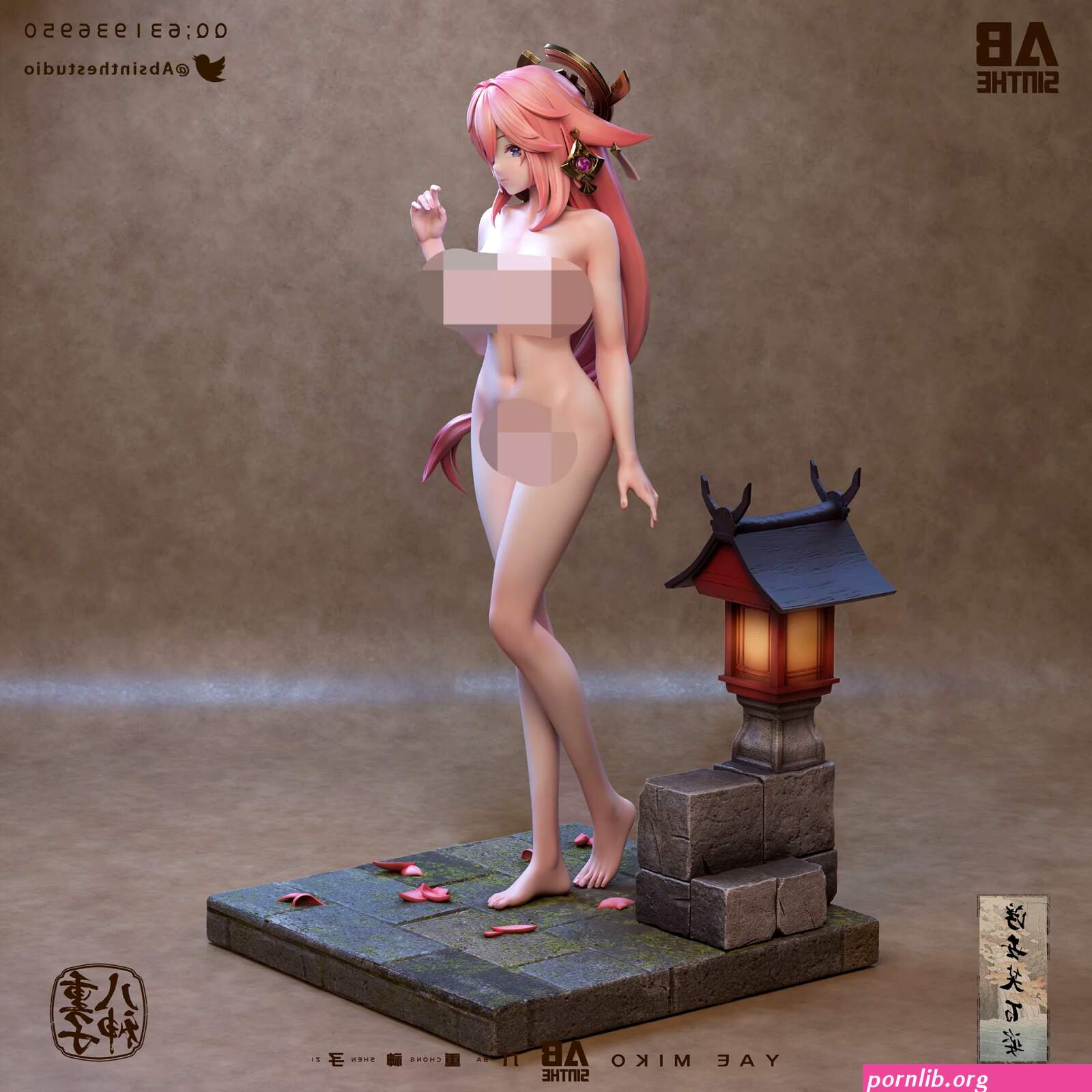 Genshin Impact ABsinthe Studio Yae Miko Resin Statue