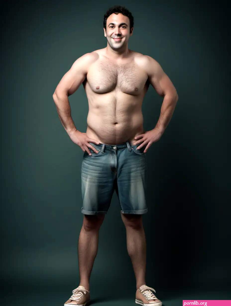 Athletic Mark Normand Lookalike in Sneakers FullLength Nude Portrait