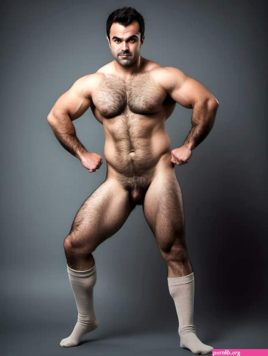 Muscular Nude Man Resembling Alexandre Despatie in Various Poses and Socks