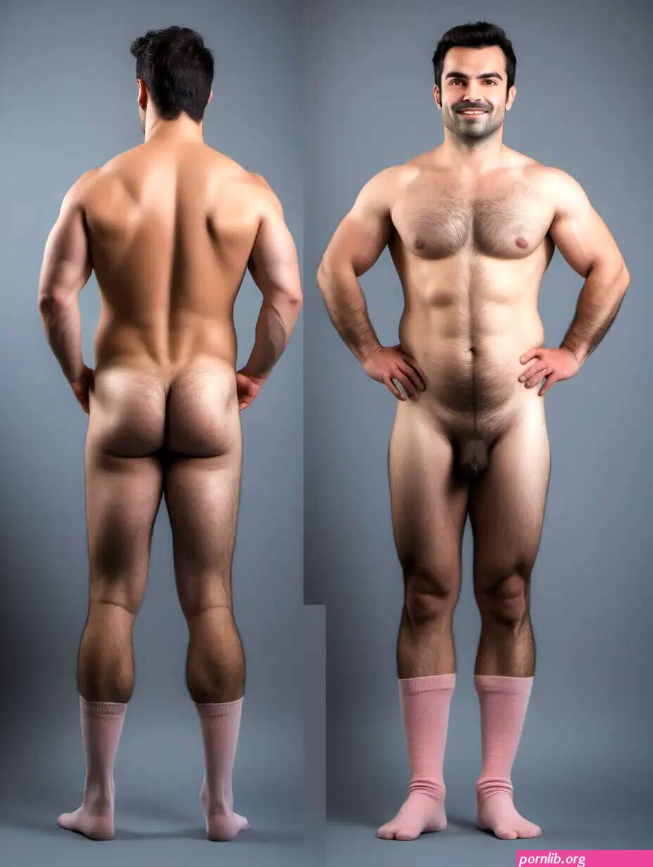 Muscular Nude Man Resembling Alexandre Despatie in Various Poses and Socks