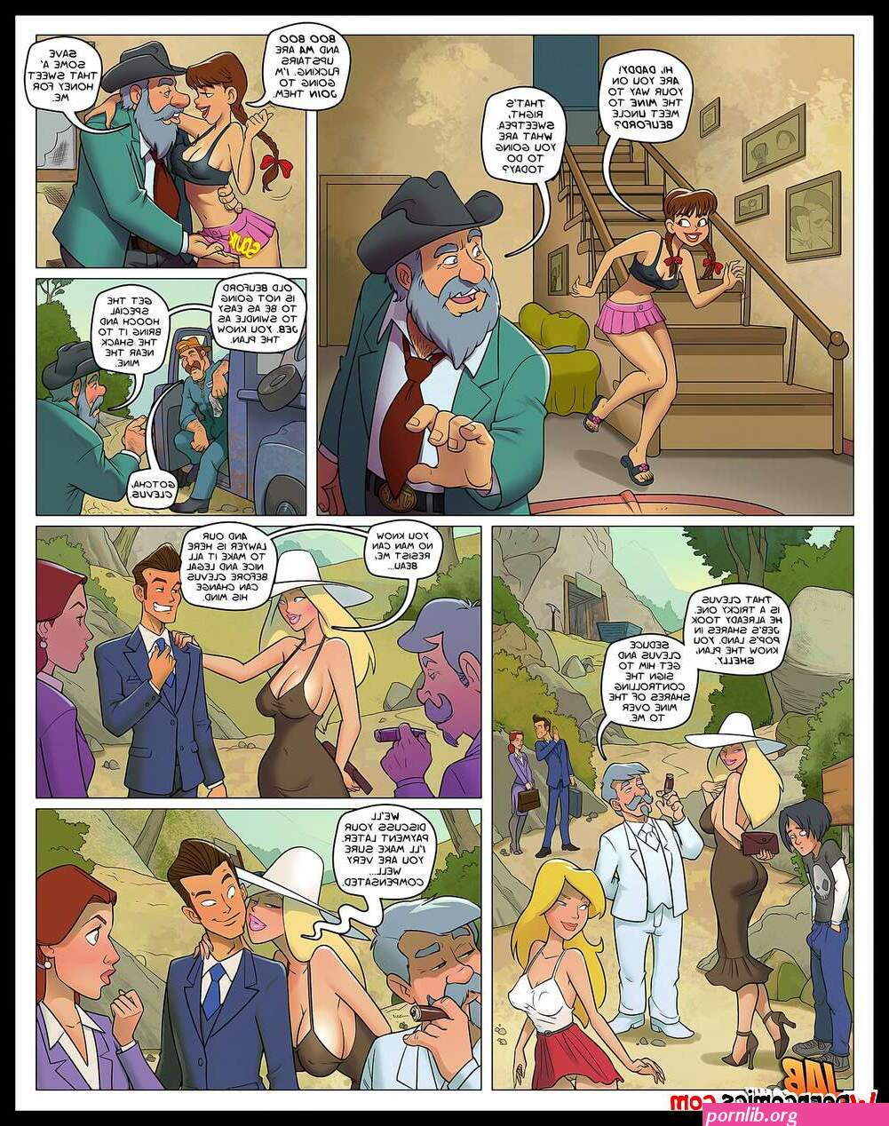 Porn comic Farm Lessons. Chapter 20. JABComix. Sex comic family went on