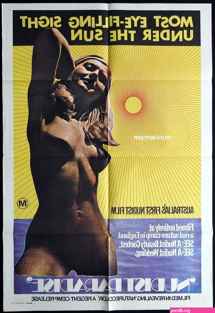 NUDIST PARADISE Original One sheet Movie poster Australias First Nudist Film
