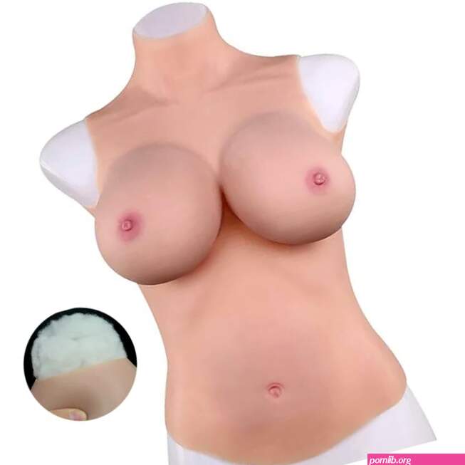 Bust long boobs realistic cotton high collar