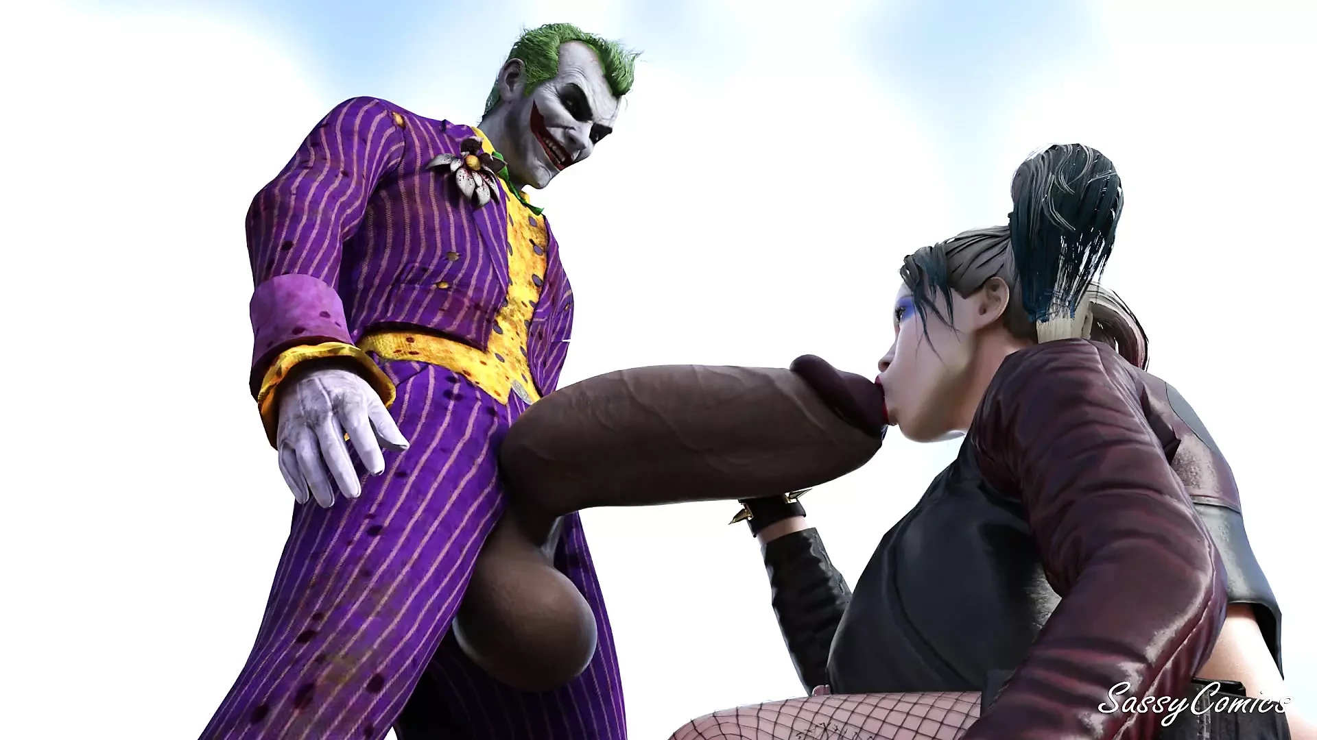 Harley Quinn Anal Fucked by Jokers Massive Cock: 3D Porn by FapHouse