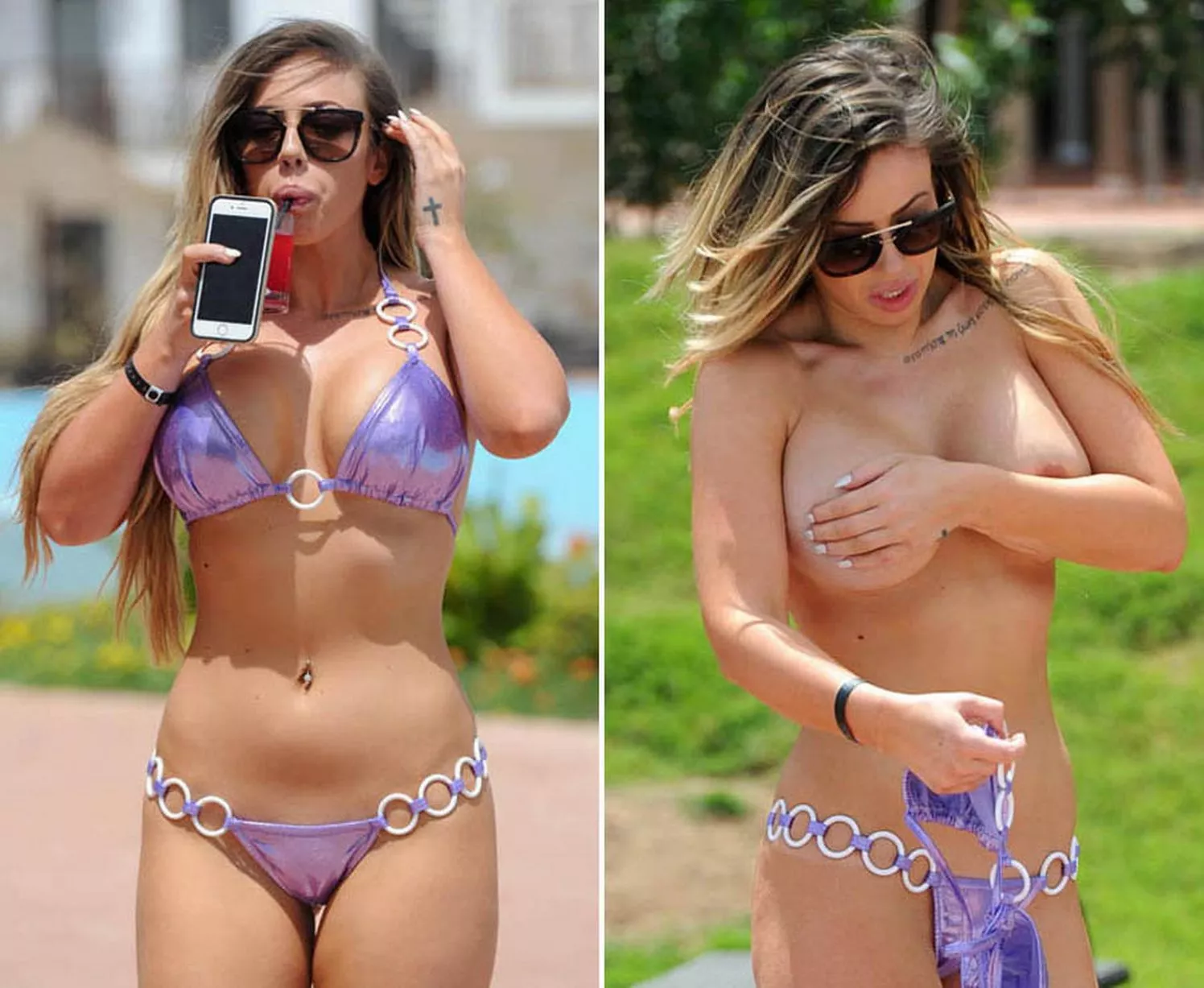 Holly Hagan goes topless in Cape Verde