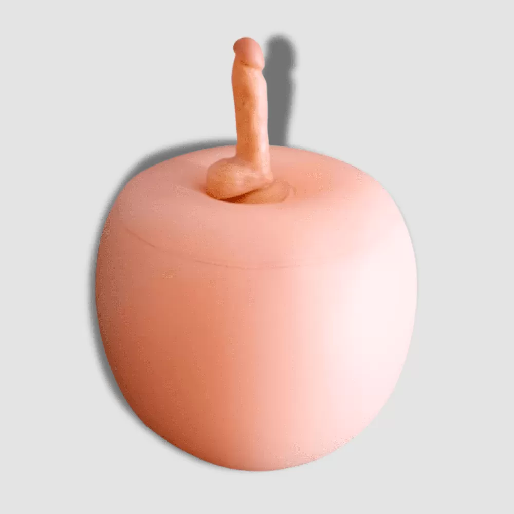 Inflatable Sex Ball with Dildo Vibrator 7 Inch