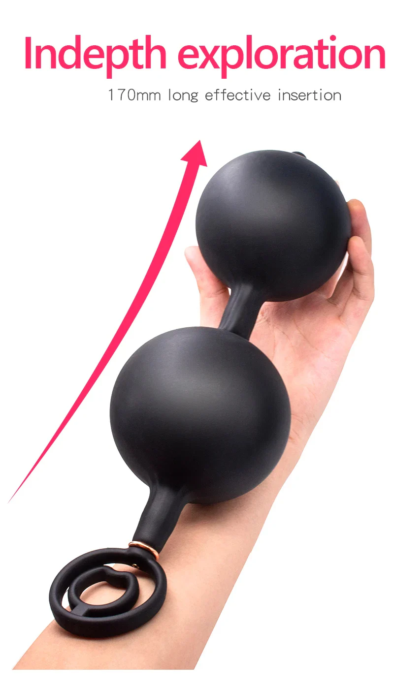 Inflatable Dildo Anal Plug