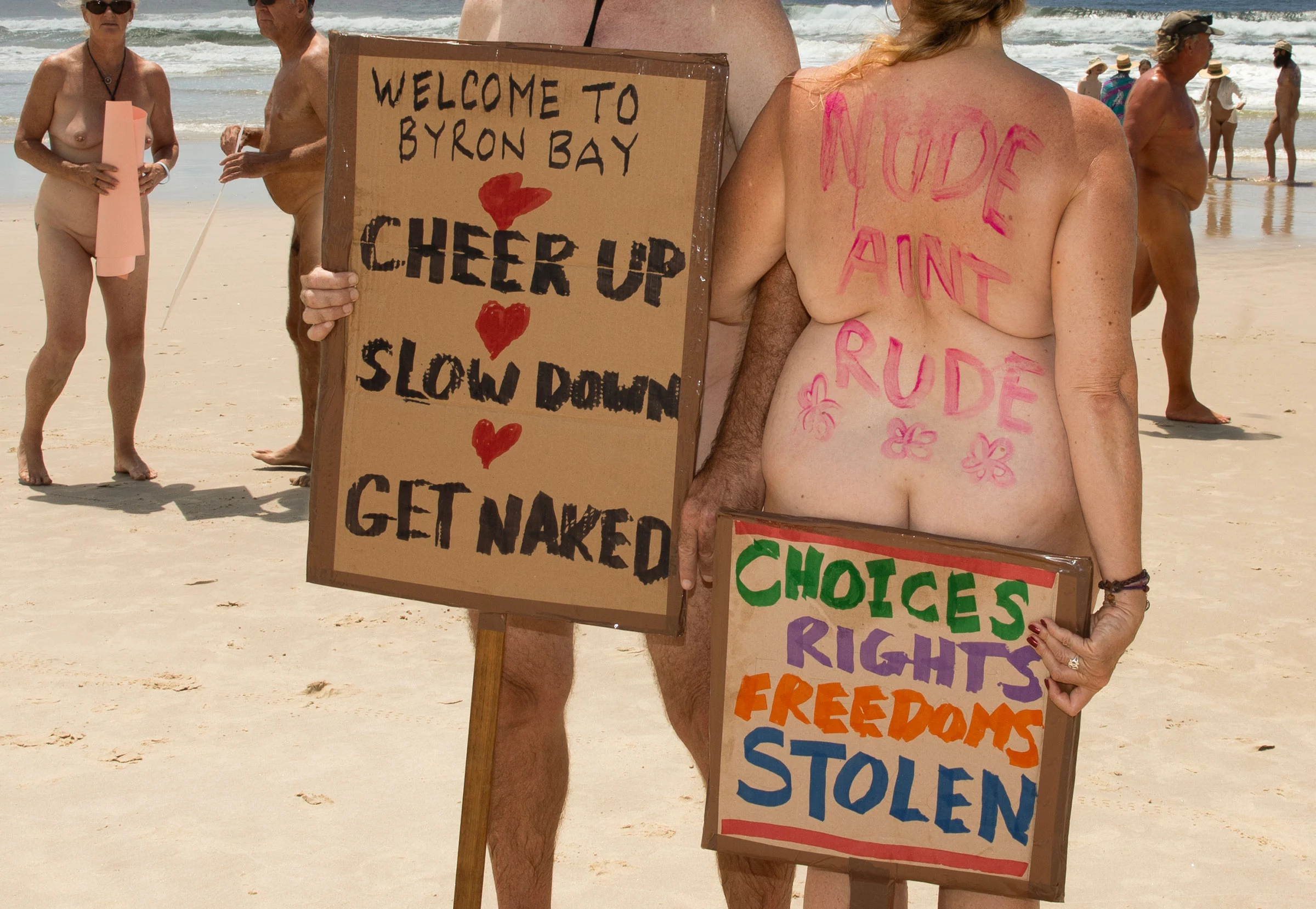 Delay on clothes-optional beach decision