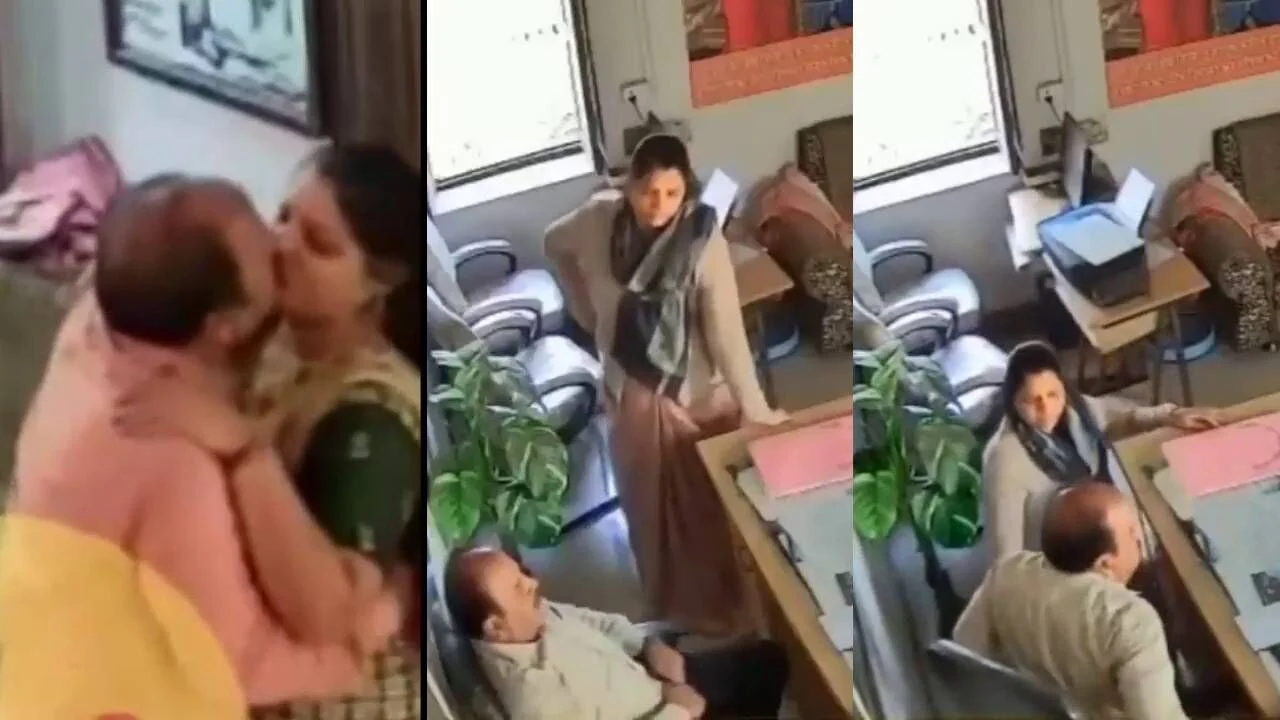Rajasthan Chittorgarh teacher and principal viral video full