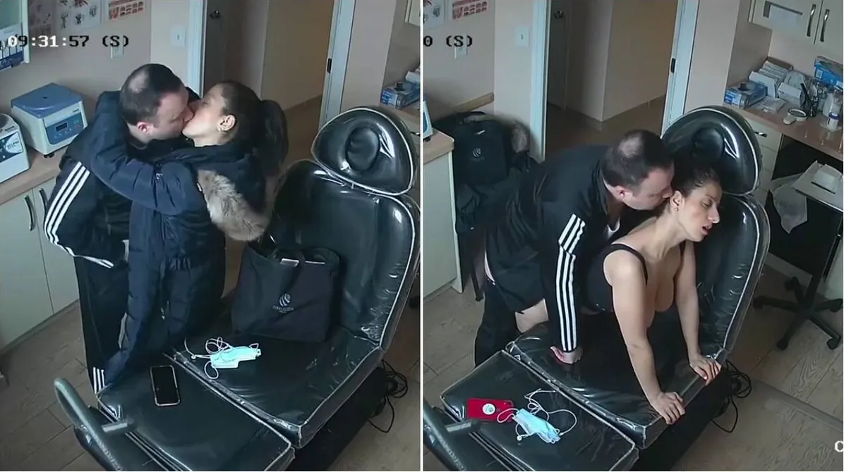 Hot patient lady paying for treatment with sex IP cam footage