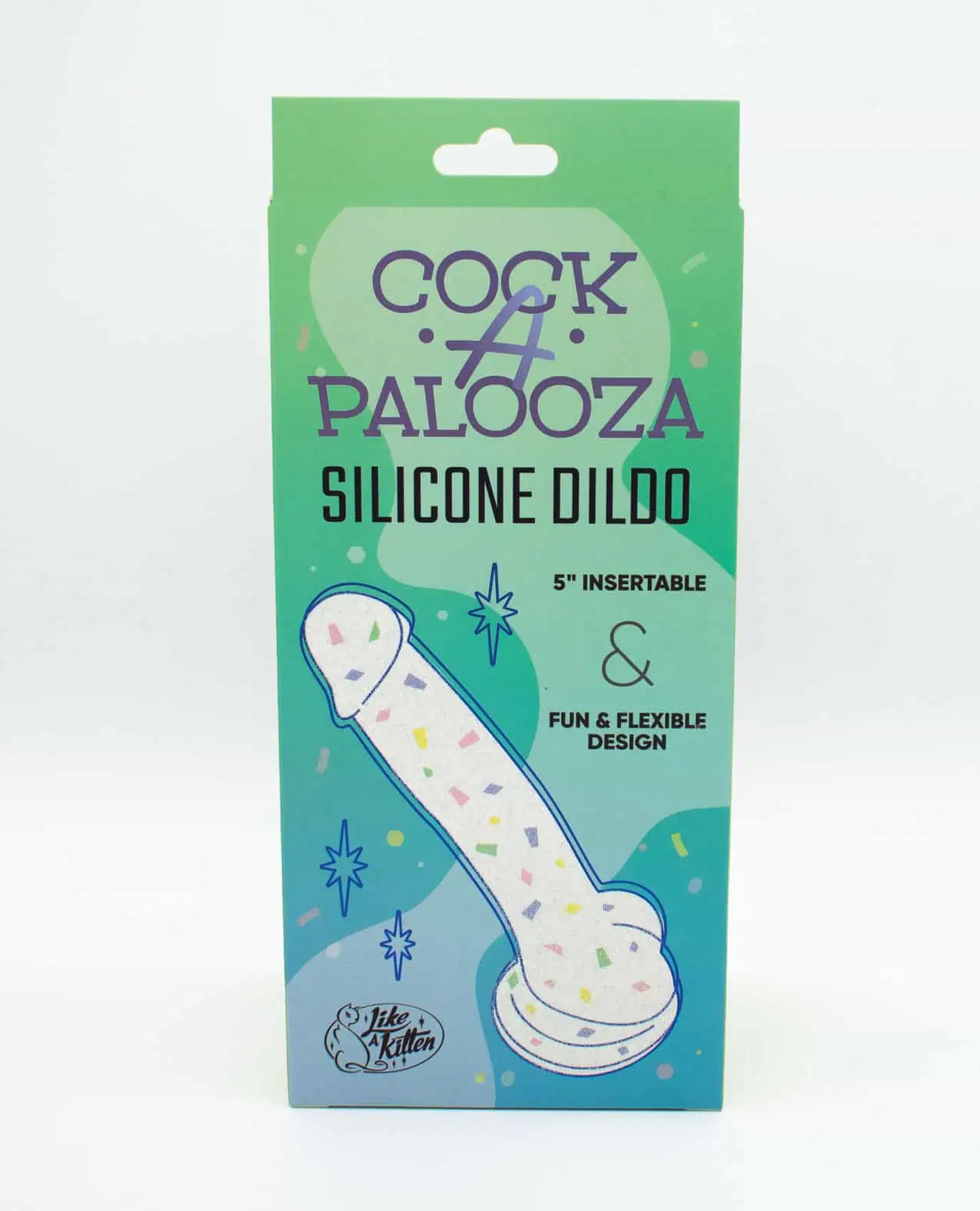 Natalies Toy Box Cock-A-Palooza Confetti Silicone Dildo
