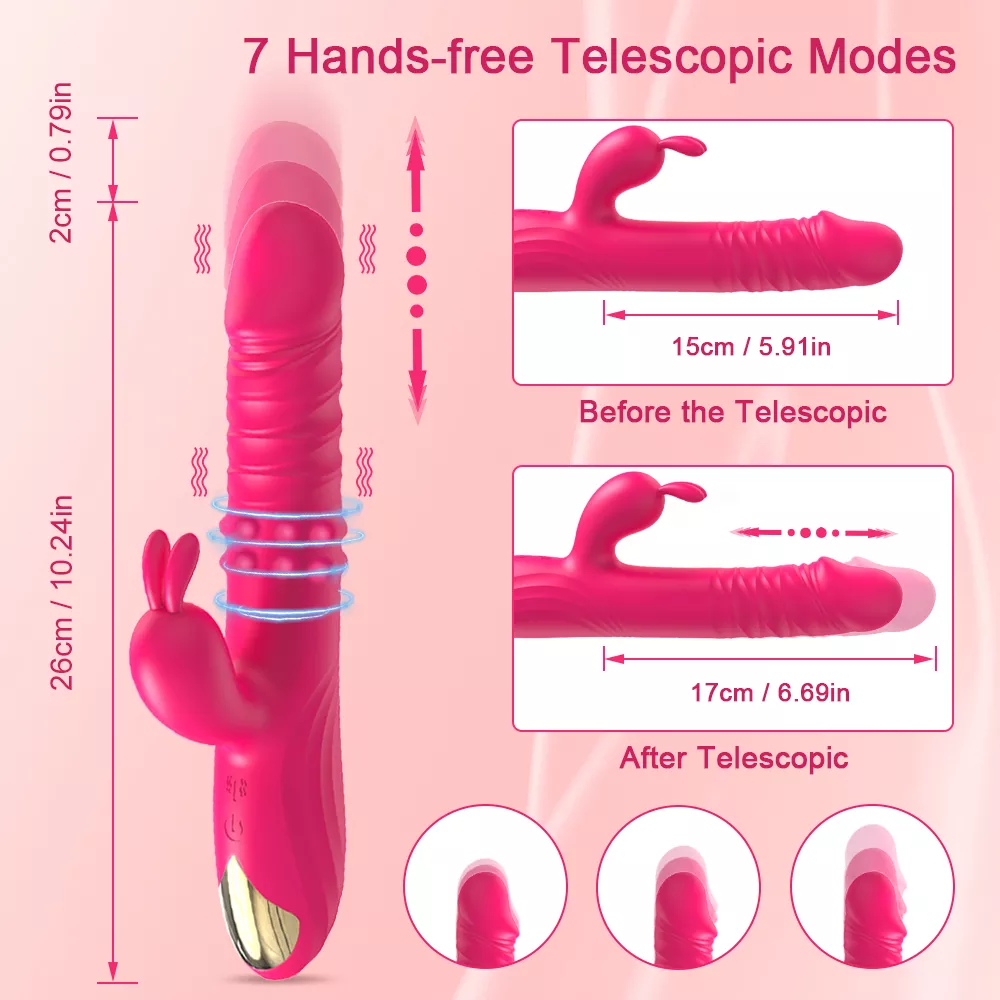 Pushing Dildo mit Klitorisvibrator