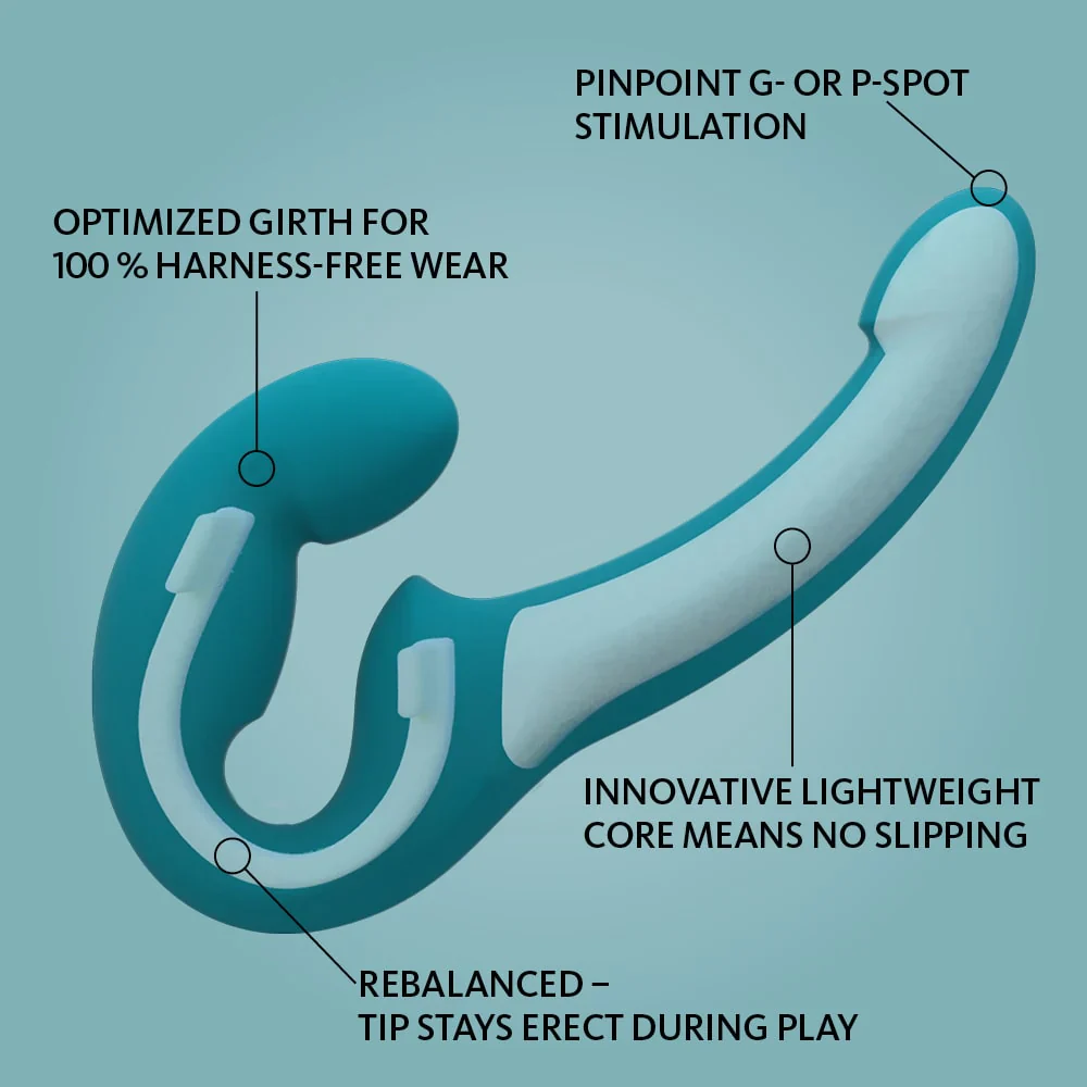 Fun Factory SHARE LITE POSABLE DOUBLE DILDO Deep Sea Blue