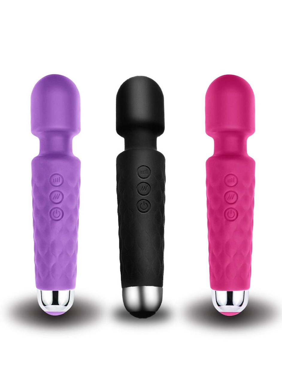 ABA SILICONE MULTISPEED RECHARGEABLE WAND VIBRATOR