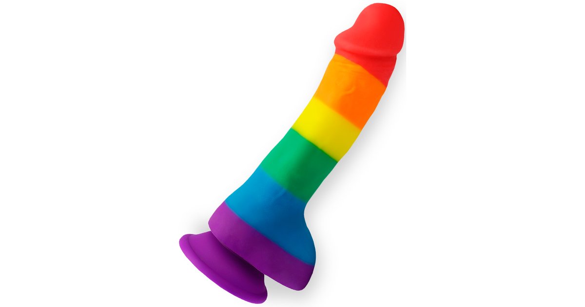 Pride Dildo Rainbow with Balls