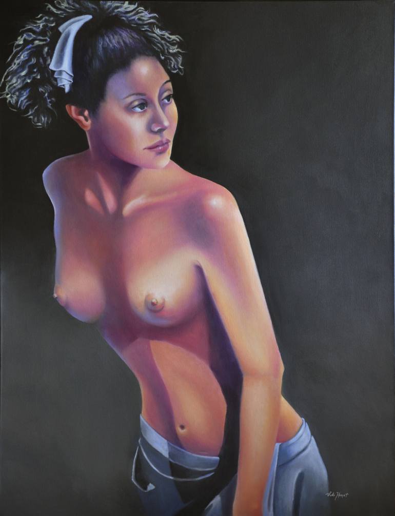 Half Nude Painting by Viki Horat