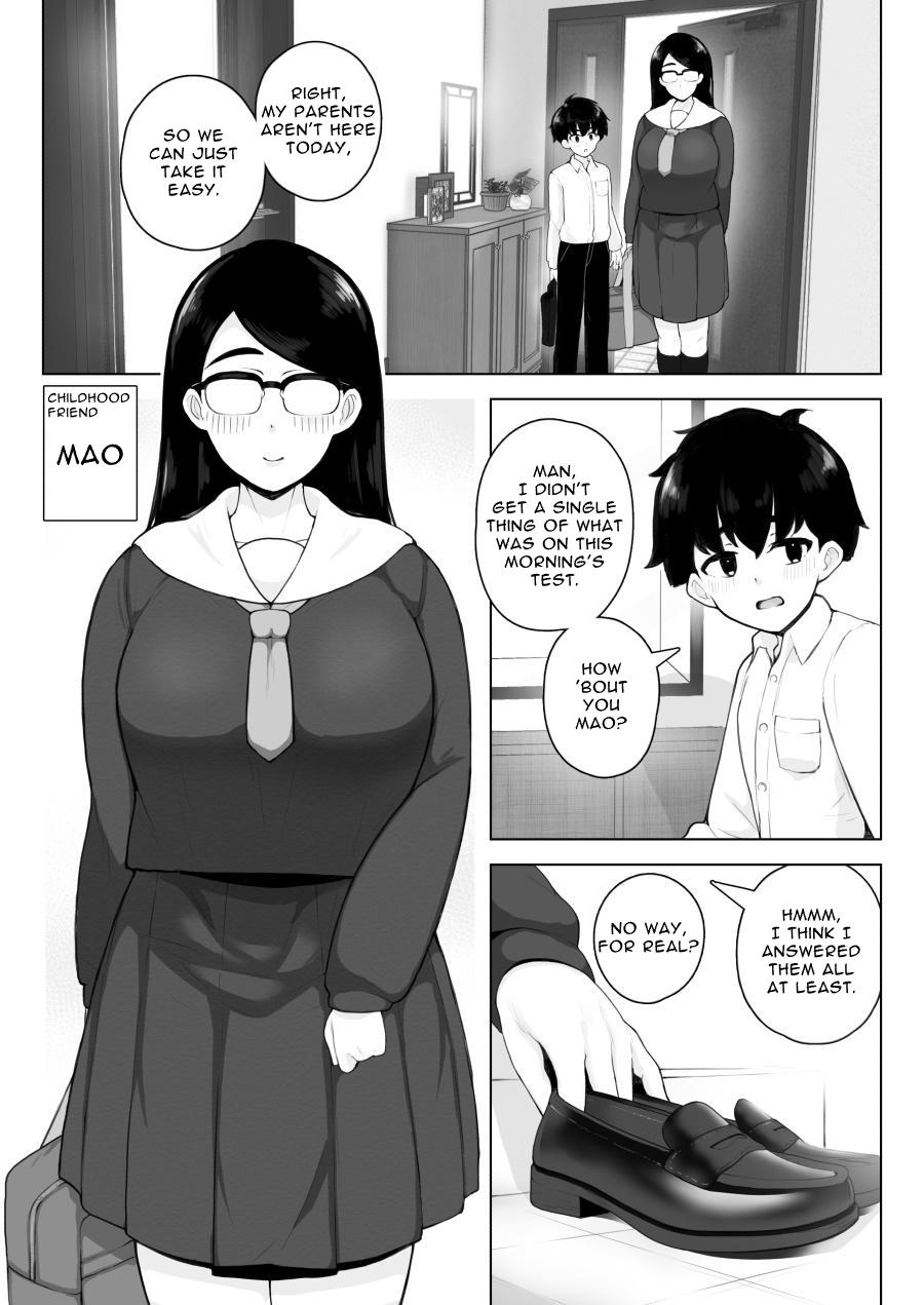My instinct is telling me to cum inside my childhood friend who has the biggest butt in class and wears glasses Sasanoha Toro