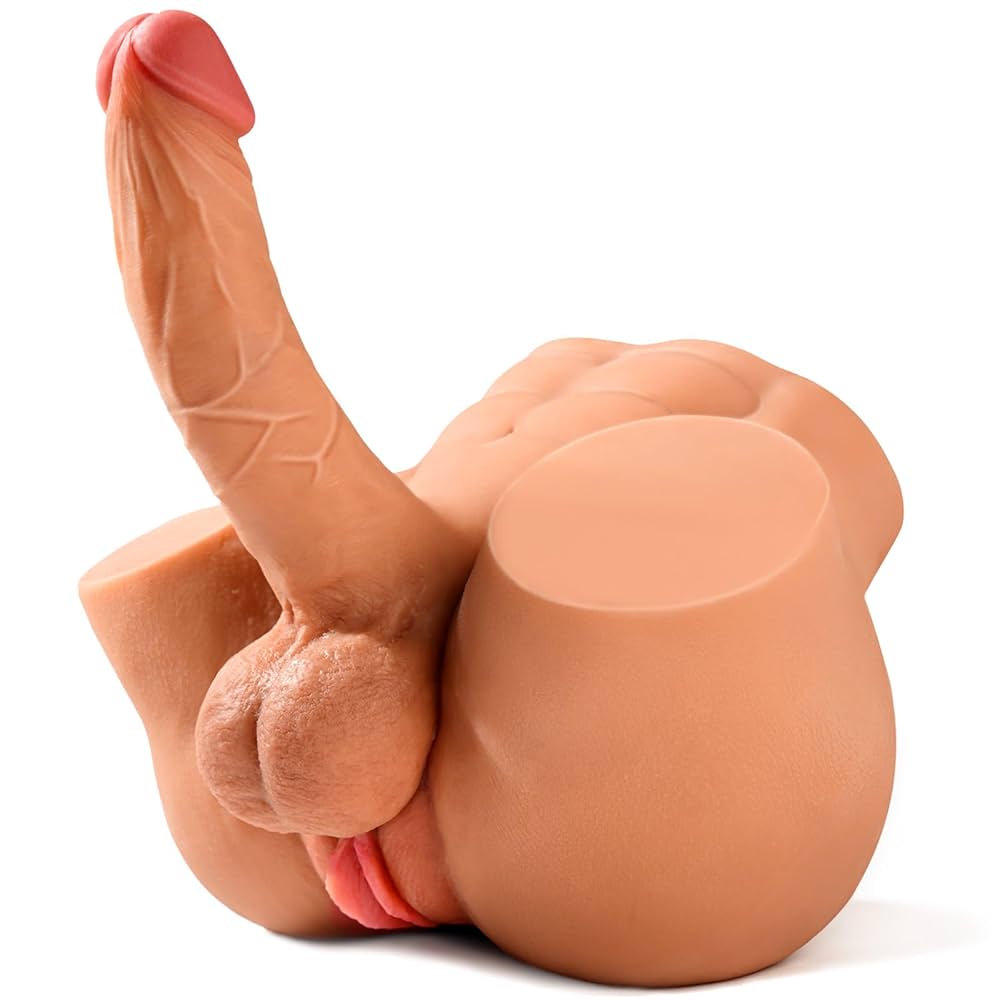 : Shemale Sex Doll with 7.2in Realistic Huge Dildo Unisex Trans Sex Dolls Flexible Cock Gay Sex Toys for Women Elasticity Tight Vagina Anus Masturbator Male Sex Doll Adult Sex Toy for