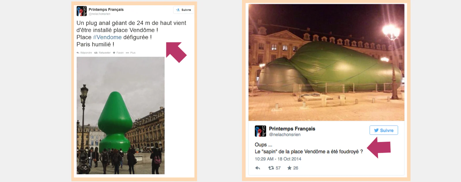 Un Plug Anal Géant sur la Place Vendôme ?