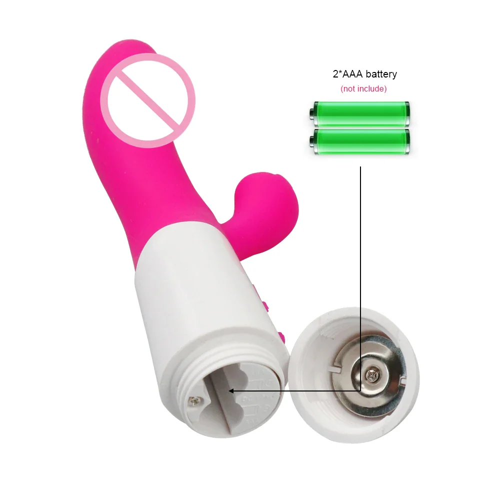 Dildo Vibrators Sex Toy Vagina G Spot Clitoris Nipple Dual Stimulator