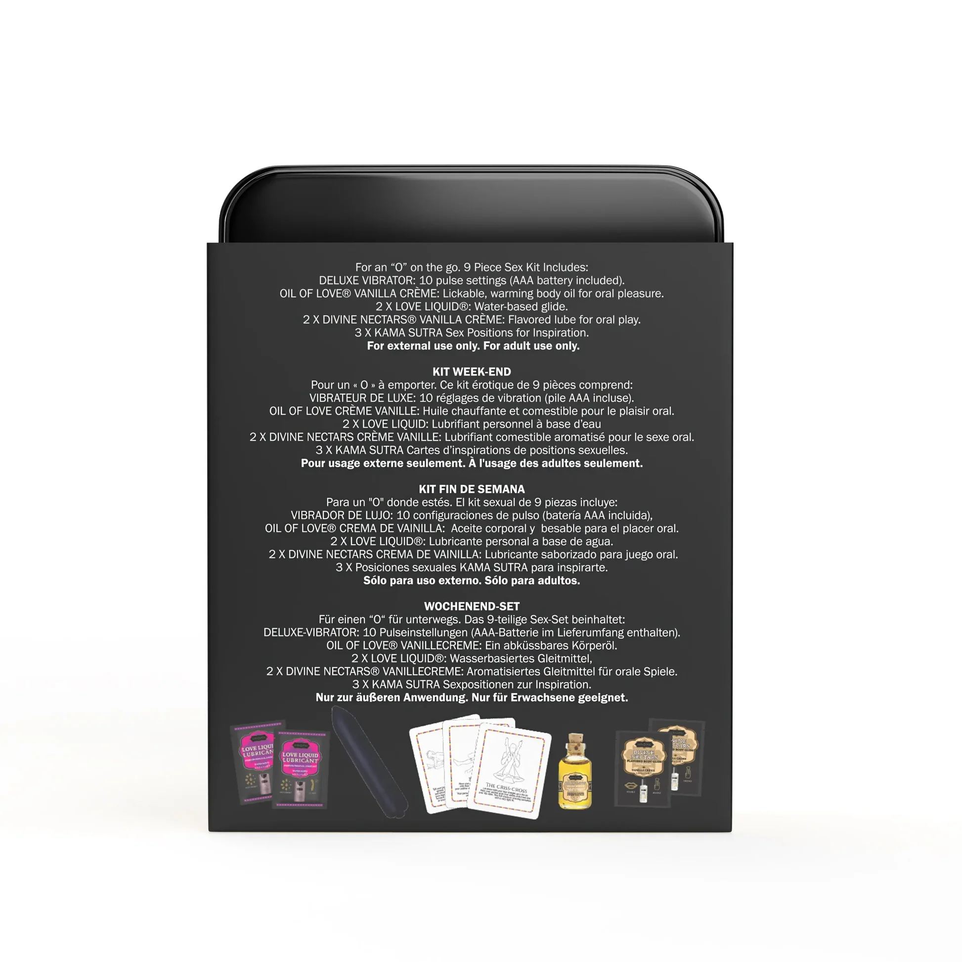 WEEKENDER KIT VIBE Vanilla Includes: Oil of Love Reusable 10