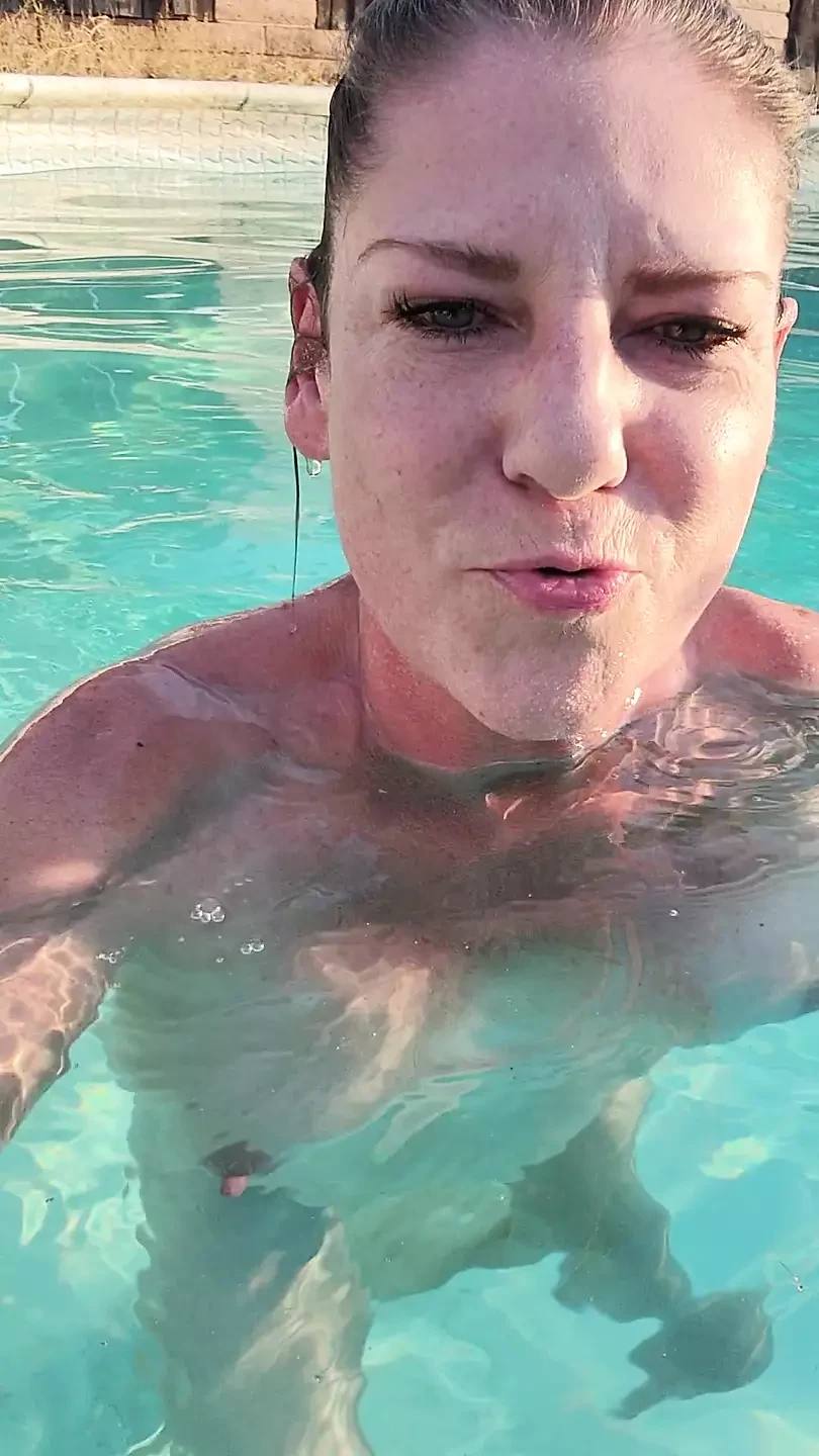 Swimming Naked in the Pool Couldnt Finish Dropped My Phone in the Water
