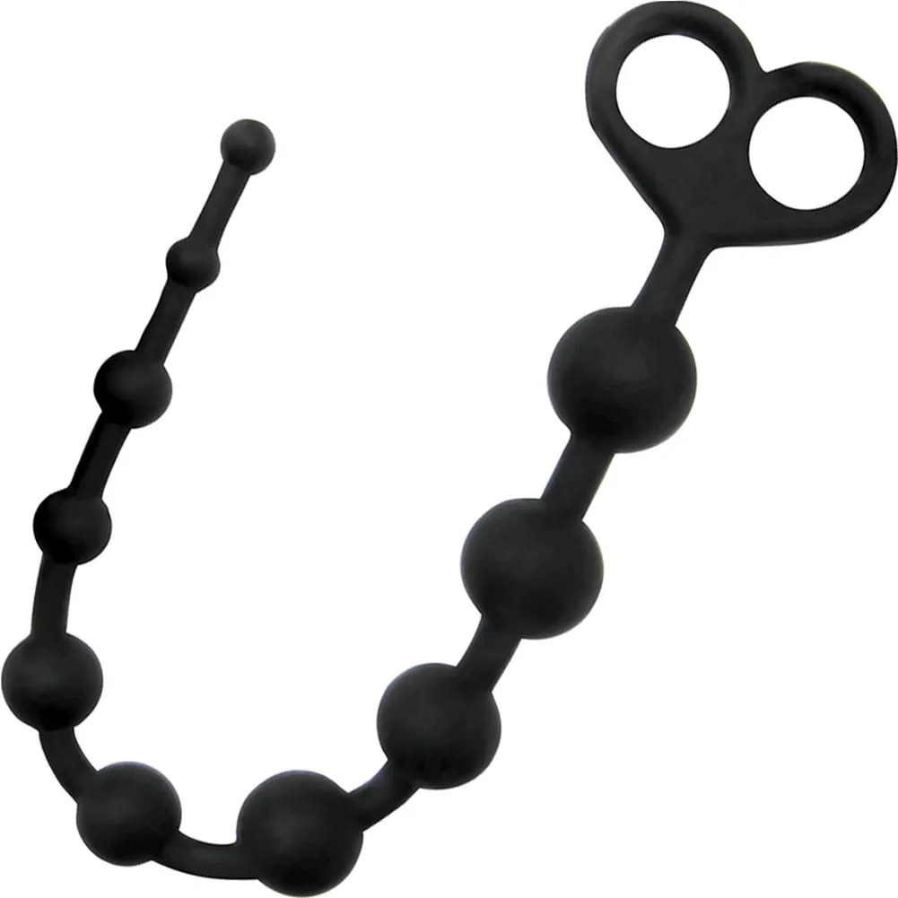 Rooster Perfect 10 Beginner Anal Beads 13 Black