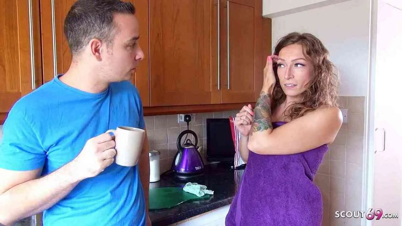 Sexy Stepsister Ava Tricked Brother with Panties to Fuck: German Blowjob Porn