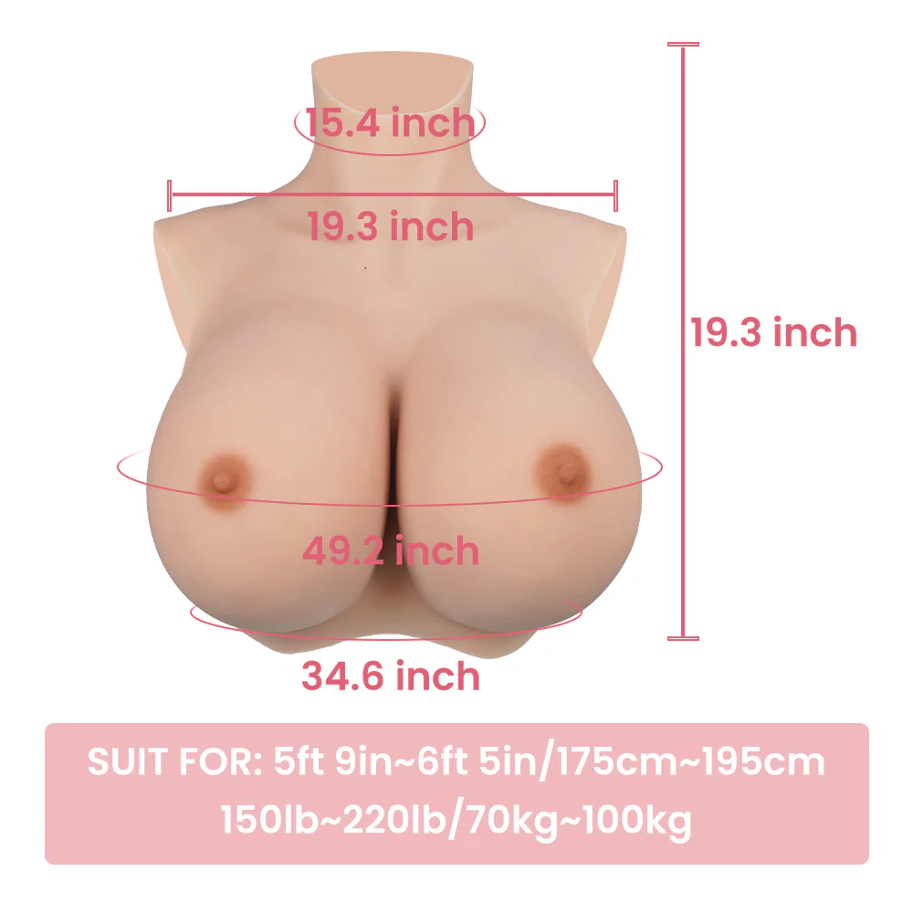 S Cup Huge Boobs Breastplate 8G