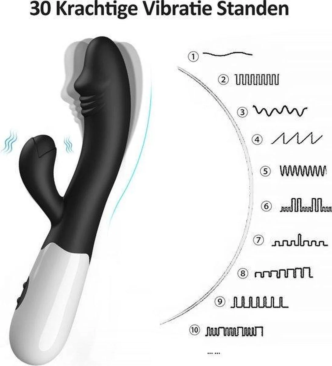 Erodit Tarzan dildo vibrator zwart inclusief batterijen