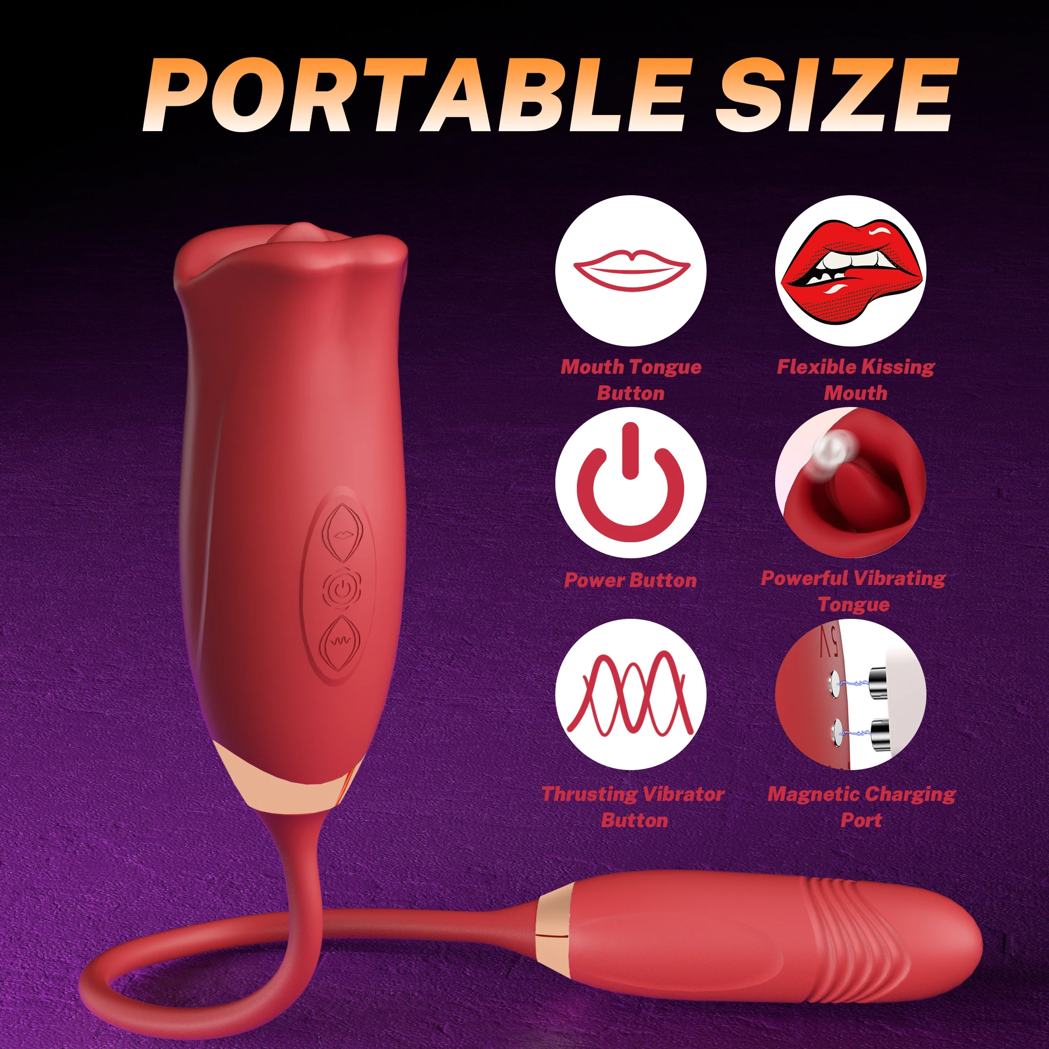 Hot Selling 2 in 1 Lesbian Sex Toys