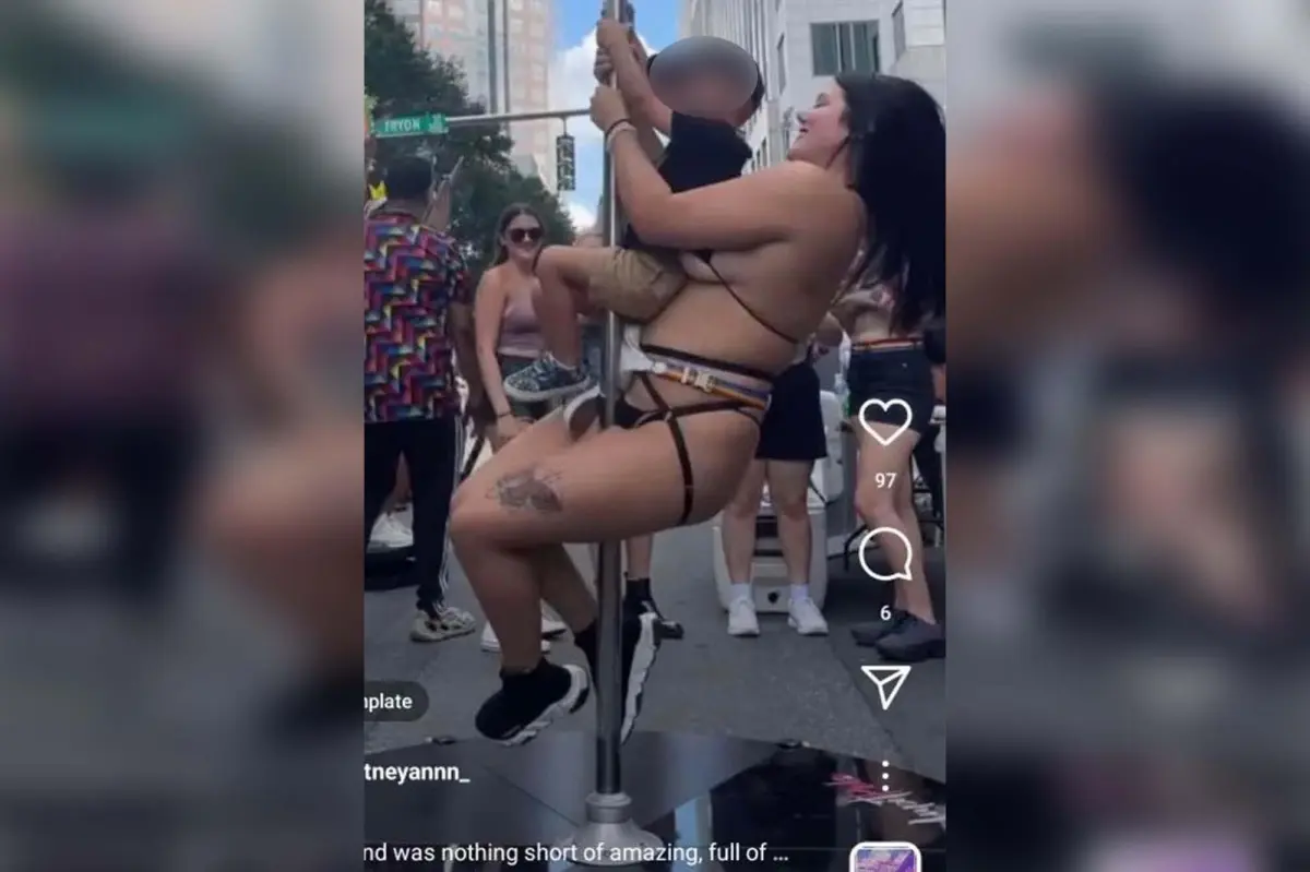 North Carolina gay pride event slammed over video of young child on stripper pole