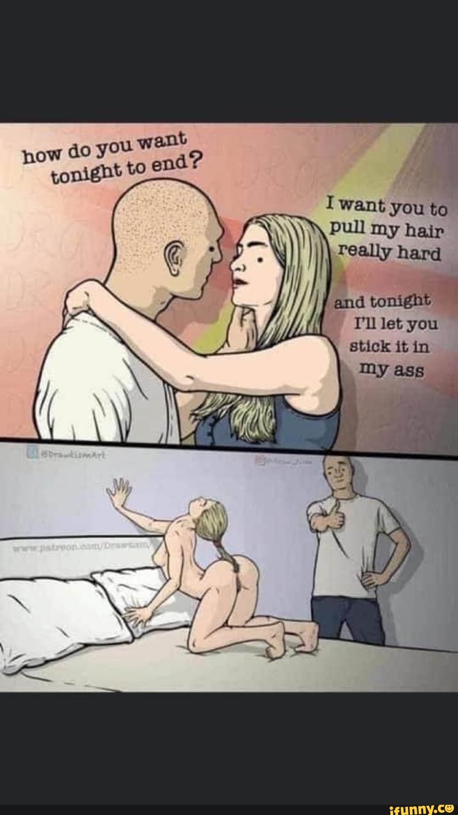 O I want you to Pull my hair really hard and Tl let you stick it in my ass