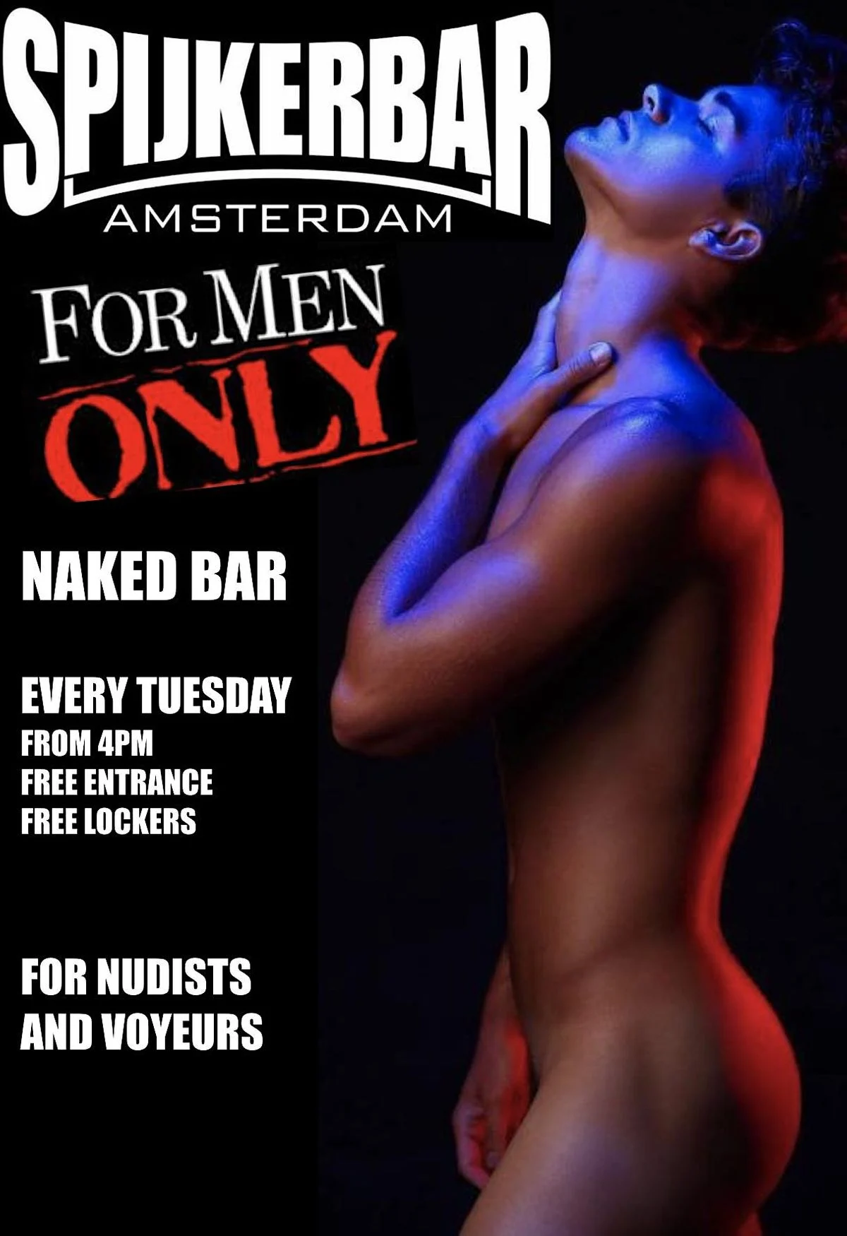 Naked Tuesday Spijkerbar Amsterdam 2 January to 31 December