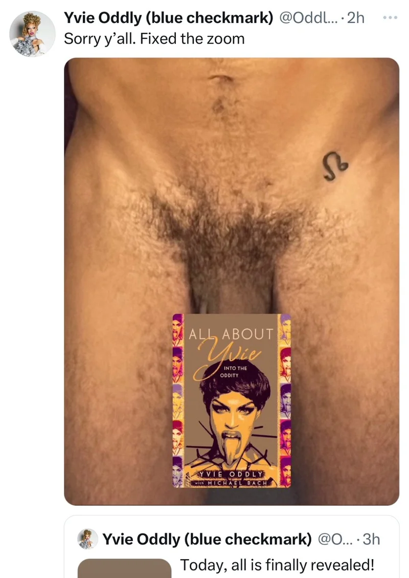 Yvie Oddly drops new nude to promote book All About Yvie