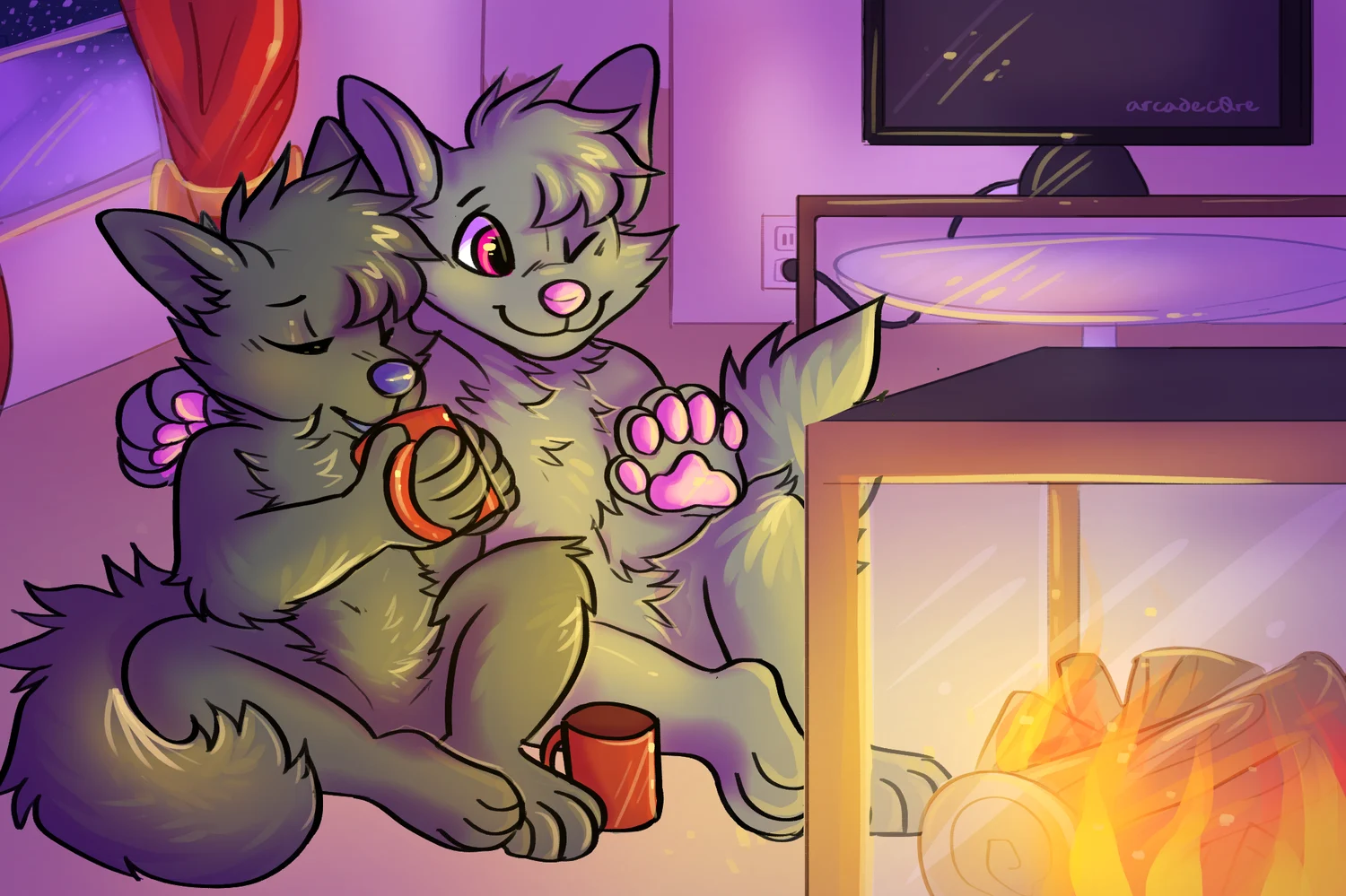 Hot Cocoa by the Fireplace Base