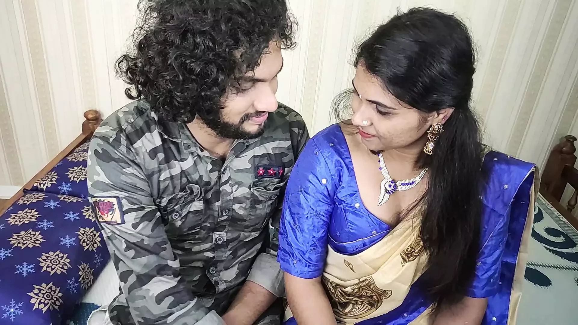 Kerala Hot Half Saree Romance with Sex by Vaishnavy and Sharun Raj Mallu Hot Couple Kerala Half Saree Romance with Sex
