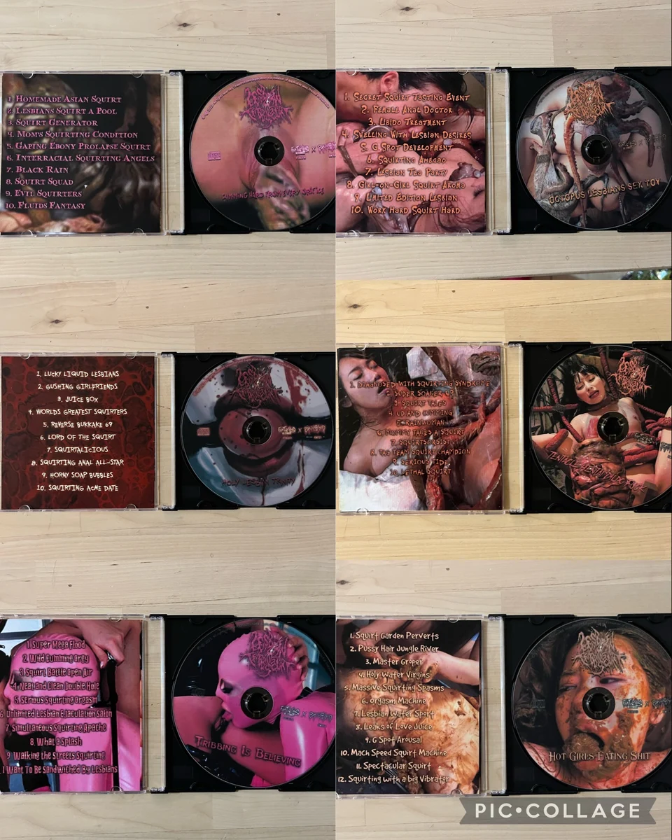 Fat Tub of Lard Records Side Store Official lesbian Tribbing Squirt The 6 EP series Pro CD-R EP CDS!!!!