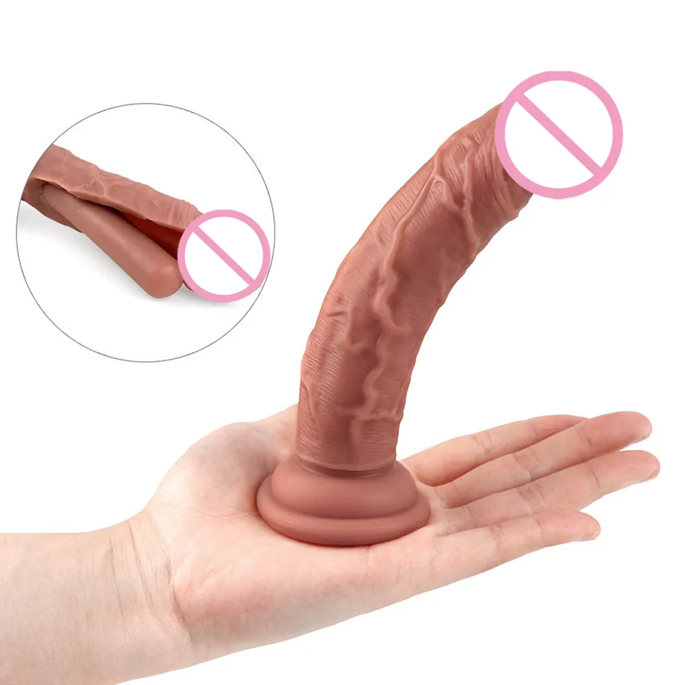 Huidgevoel Realistische Dildo Zachte Kleine Penis Met Zuignap Sexy Speelgoed Voor Vrouwen Voorbinddildo Vrouwelijke Masturbatie Beginner Van 791