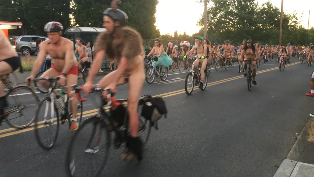 World Naked Bike Ride 2025 in Portland