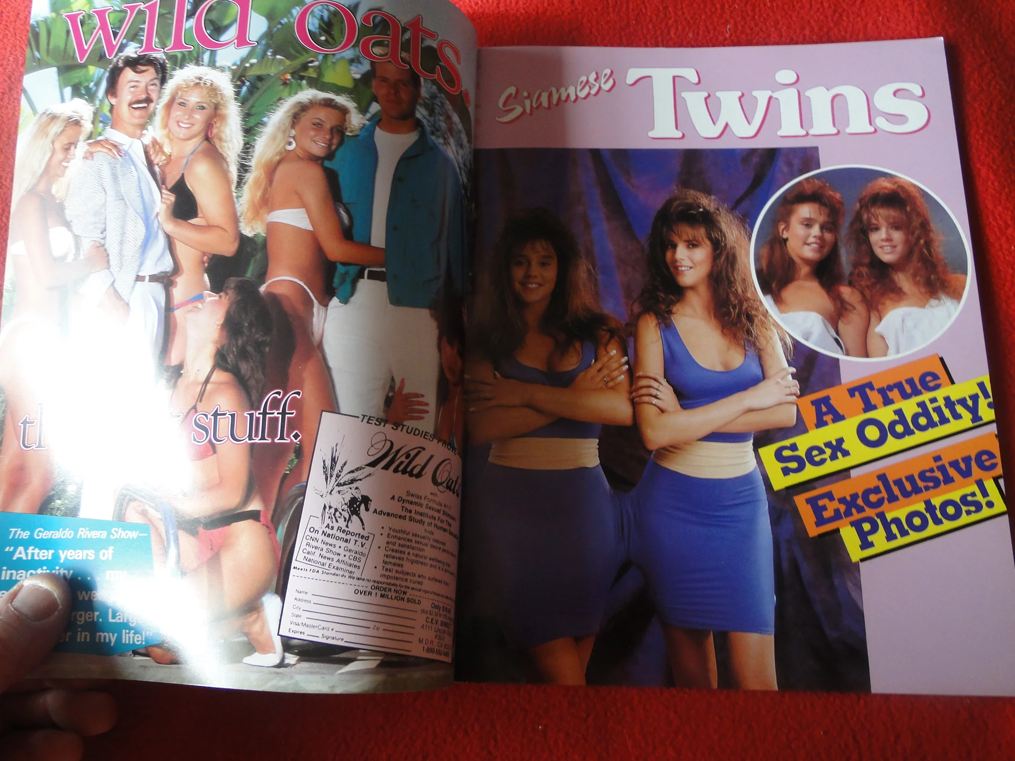 Vintage Nude Erotic Sexy Adult Magazine Siamese Twins All Color 57