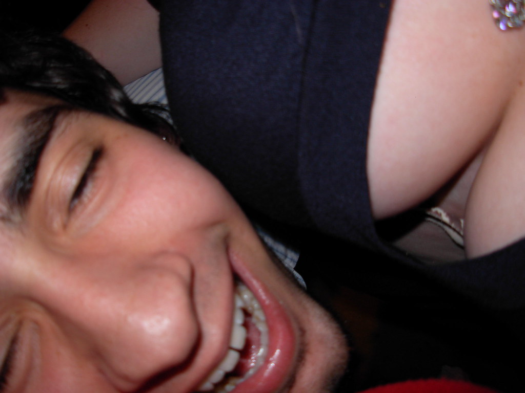 Drunk face and boobs