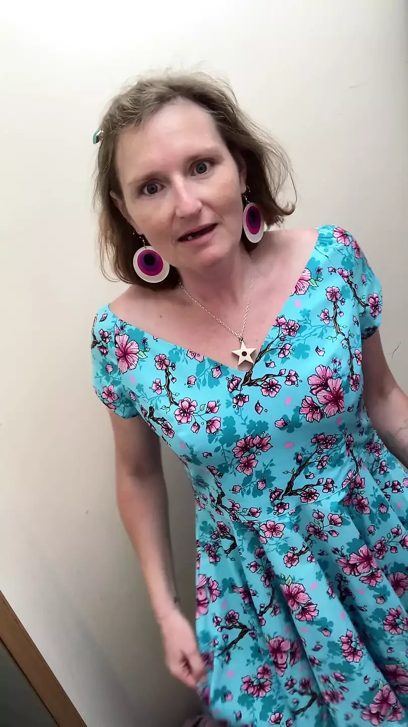 Trying on Clothes in a Charity Shop with a Treat for the Feet Fans Thrown in Warning Full Nudity in a Public Place